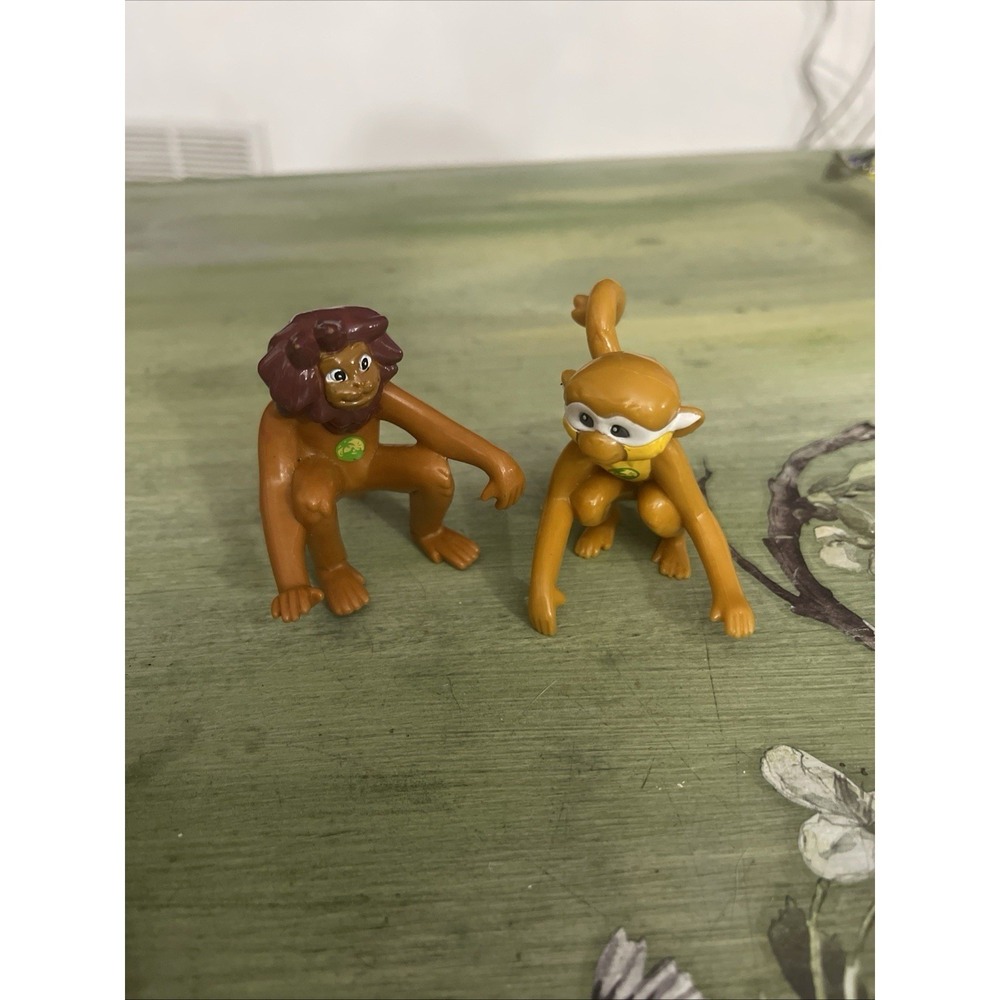 Go Diego Go Monkey Animal Figure Lot Of 2 2007 Viacom Mattel